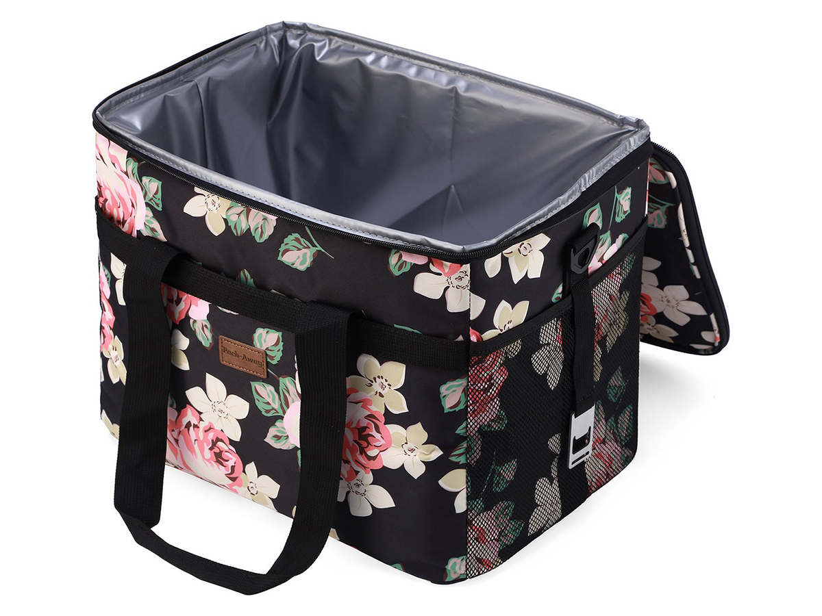 Packaway 30 liter geïsoleerde koeltas - Black Flower