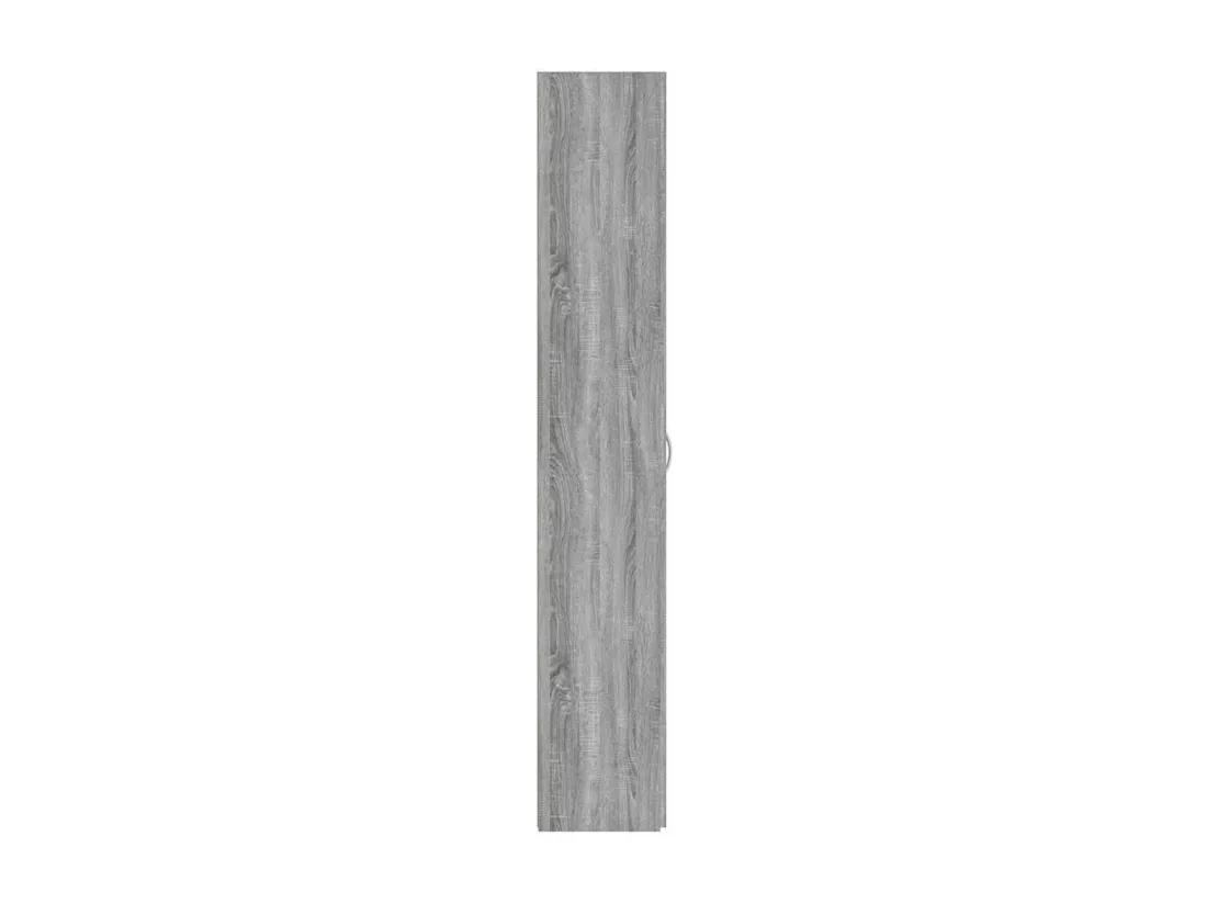 Armoire de bureau Sonoma gris 60x32x190 cm Bois d'ingénierie