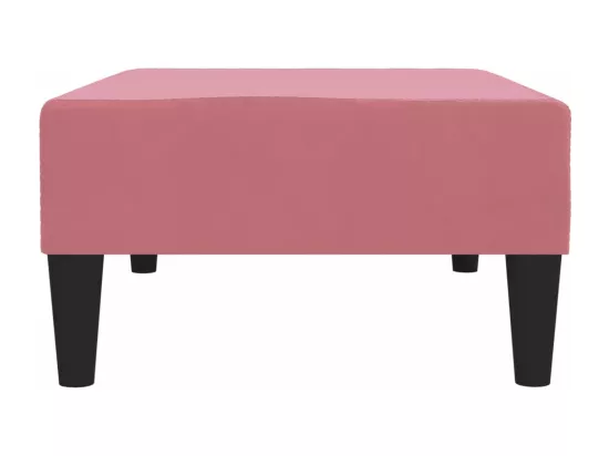 Repose-pied Rose 78x56x32 cm Velours
