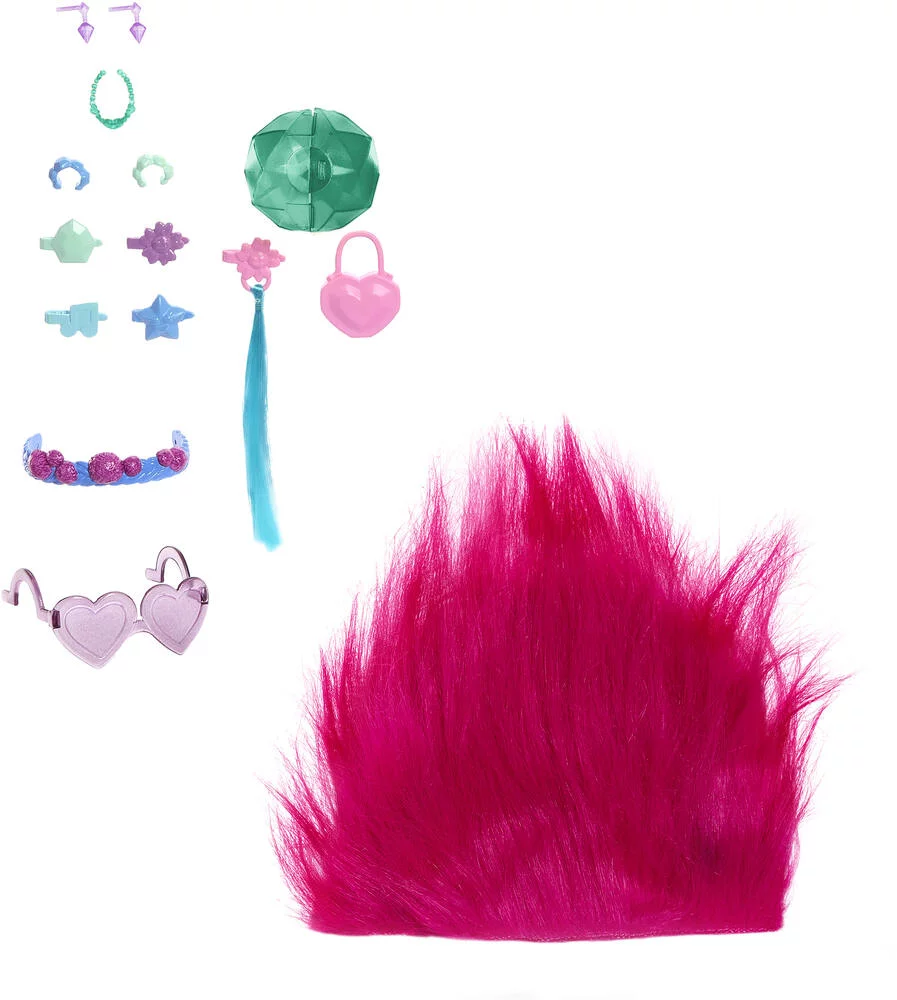 TROLLS 3 - POPPY SURPRISES 2 EN 1- HAIR POPS