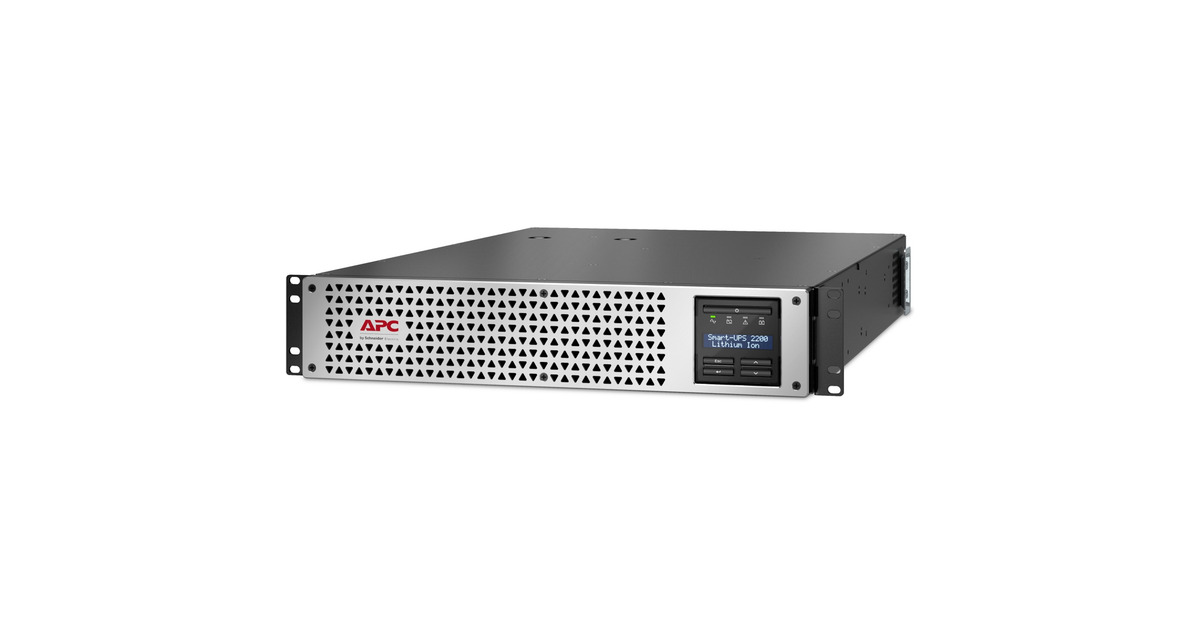 APCSmart-UPS Line Interactief 2200VA Li-ion SMTL2200RMI2UCNC ups  (Zwart/zilver, 1980 W, 2U, 8x C13 + 1x C19, SmartConnect, m/netwerkbeheerkaart, AVR, LCD)