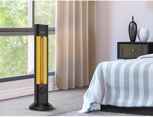 PURLINE - Radiateur radiant Chauffage halogène 2000w avec télécommande heaty ex2000 ca