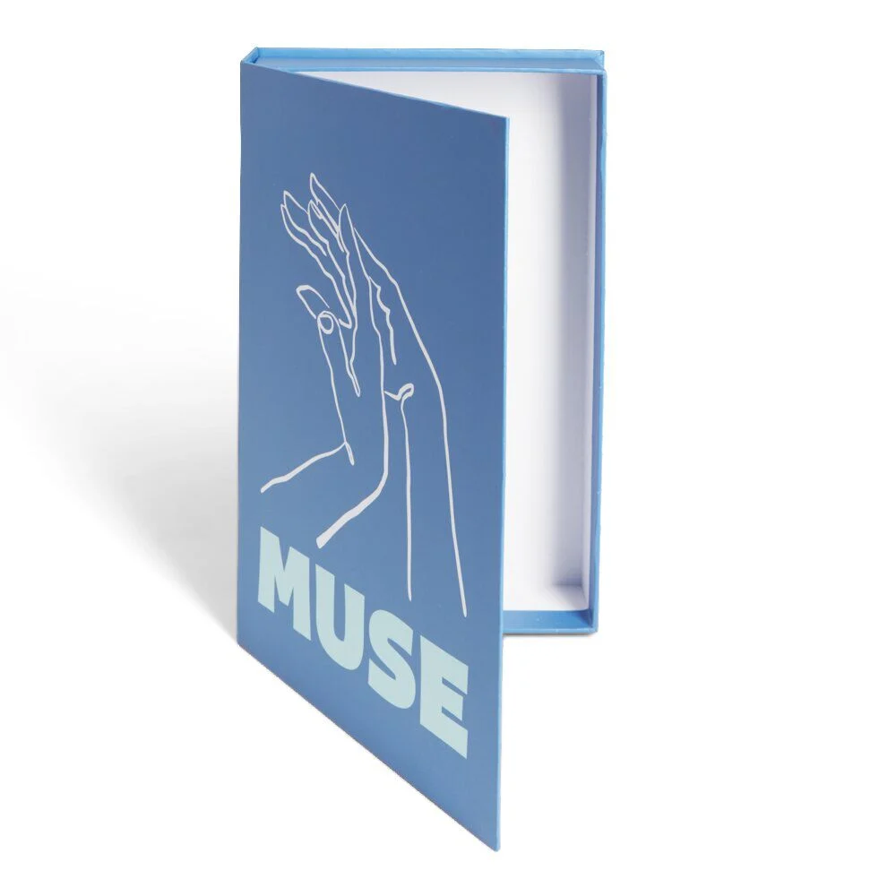 Boîte de rangement faux livre décoratif Muse 27x17x4cm