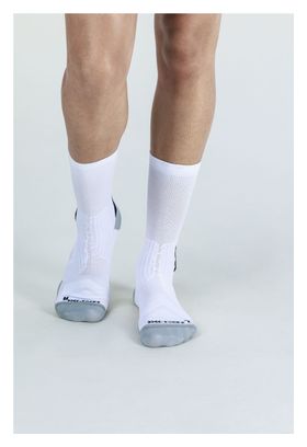 Chaussettes X-Socks Bike Perform Crew Blanc Noir