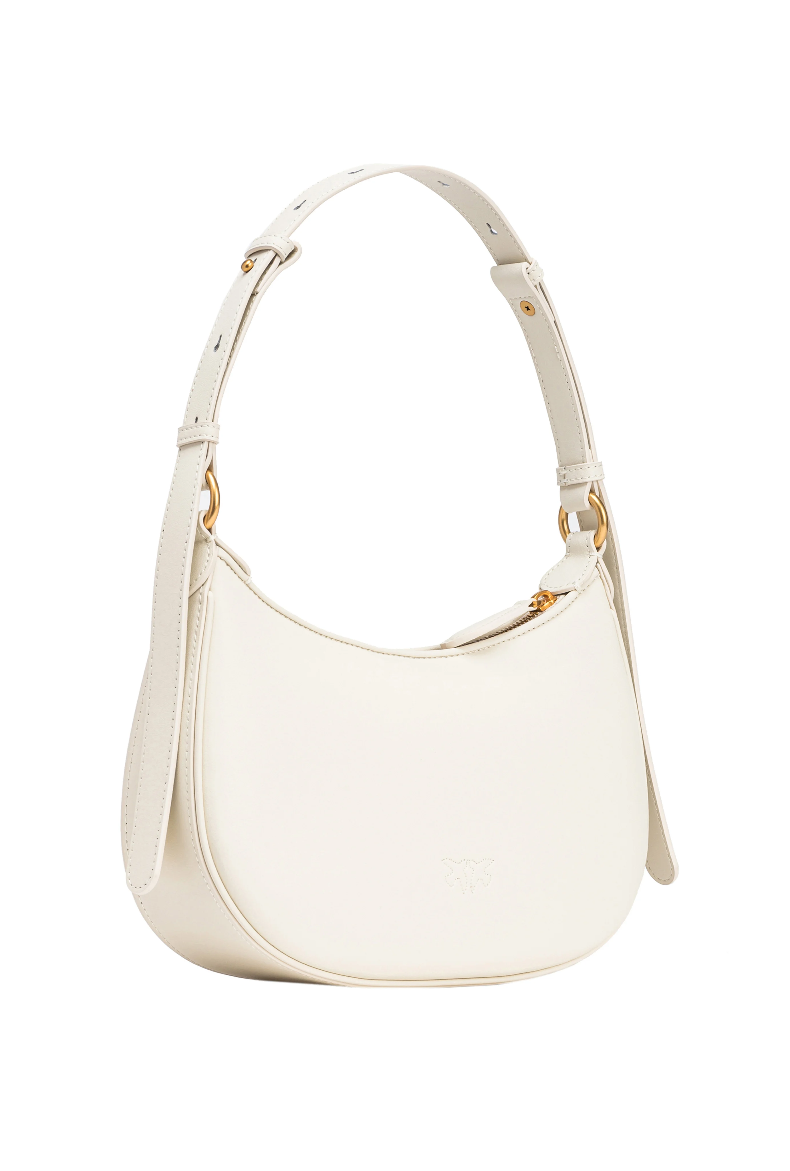 Mini love bag half moon simply | Blanc