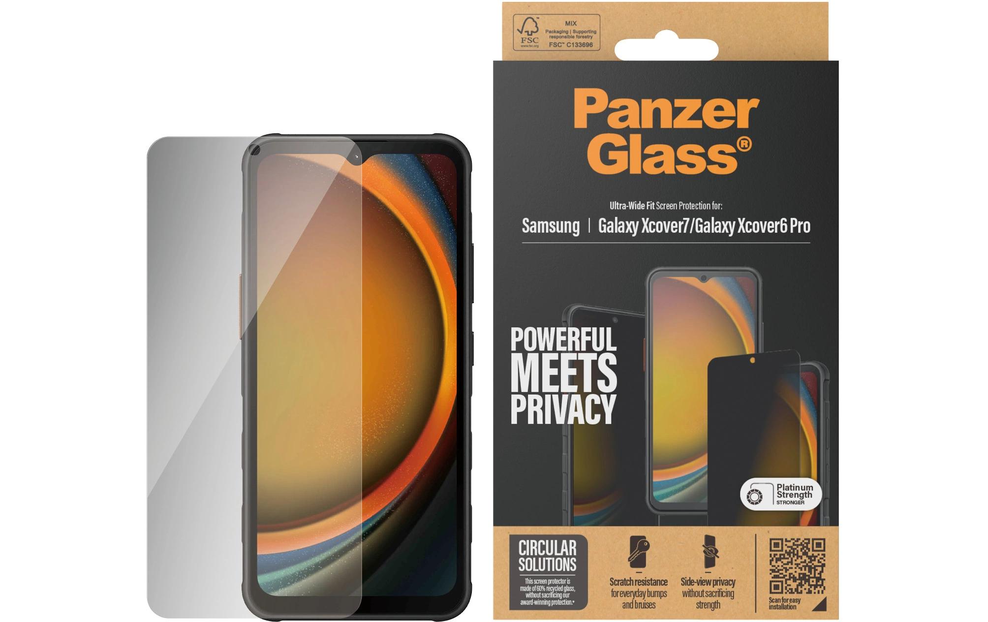 Ultra Wide Fit Privacy Galaxy Xcover6 Pro & Xcover7Displayschutz für das Samsung Galaxy Xcover6 Pro & Xcover7