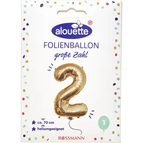 ALOUETTE Folienzahlen 70cm 0-2 messing