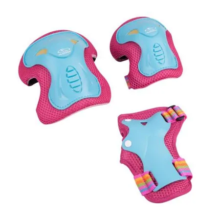 Hudora Protektorenset Skate Wonders, Gr. M, türkis/pink