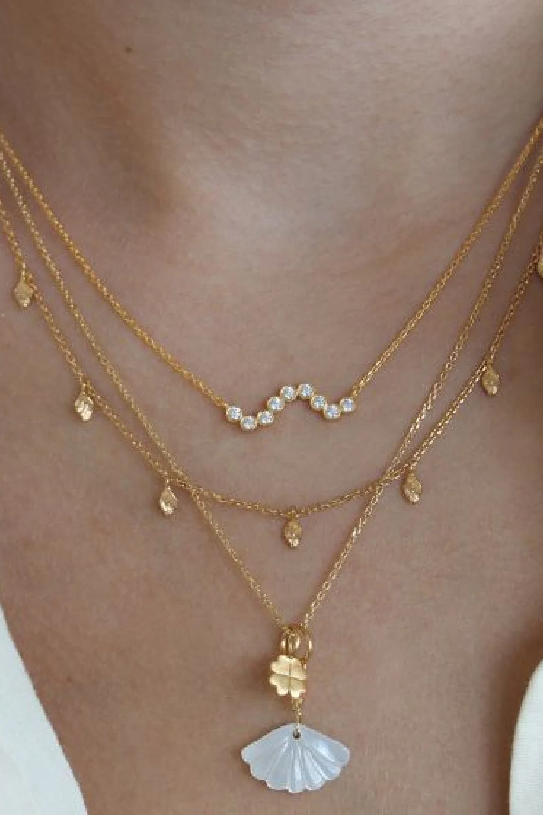 Stine A Plain Pendant Chain Short Goldenen