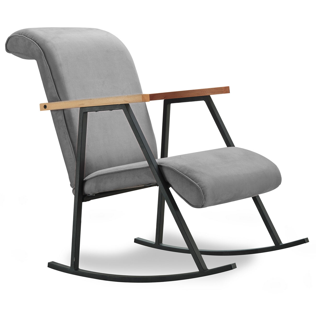 Atelier del Sofa Chaise à bascule Yoka grise - 55x65x44 cm