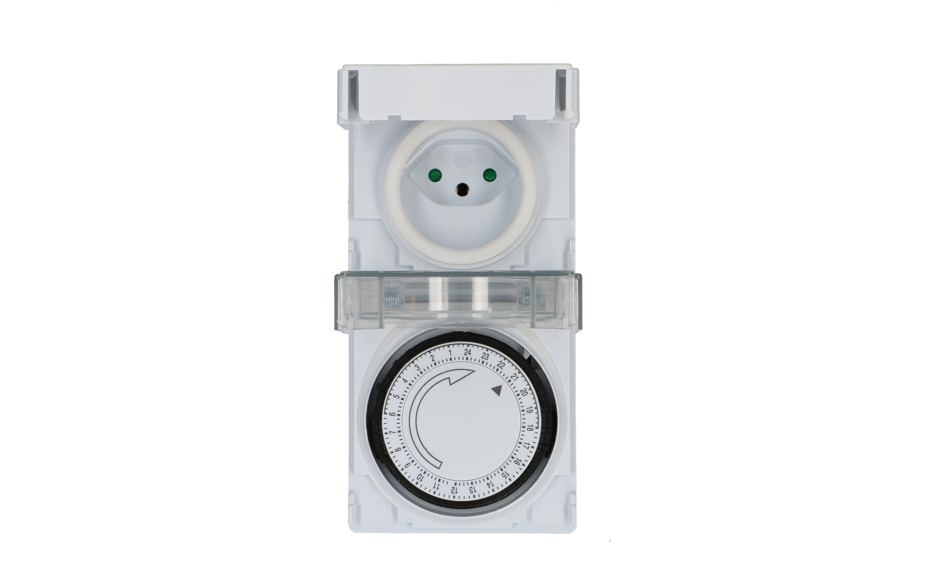 Zeitschaltuhr IP55 24 h MechanischZeitschaltuhr für die Zwischenstecker-Montage
