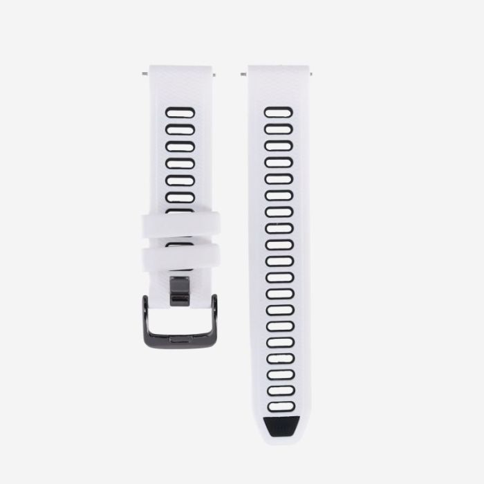 Elevate Unisex Tilbehør til ure/armbånd Watch Band for Forerunner 18mm (Silicone) Hvid