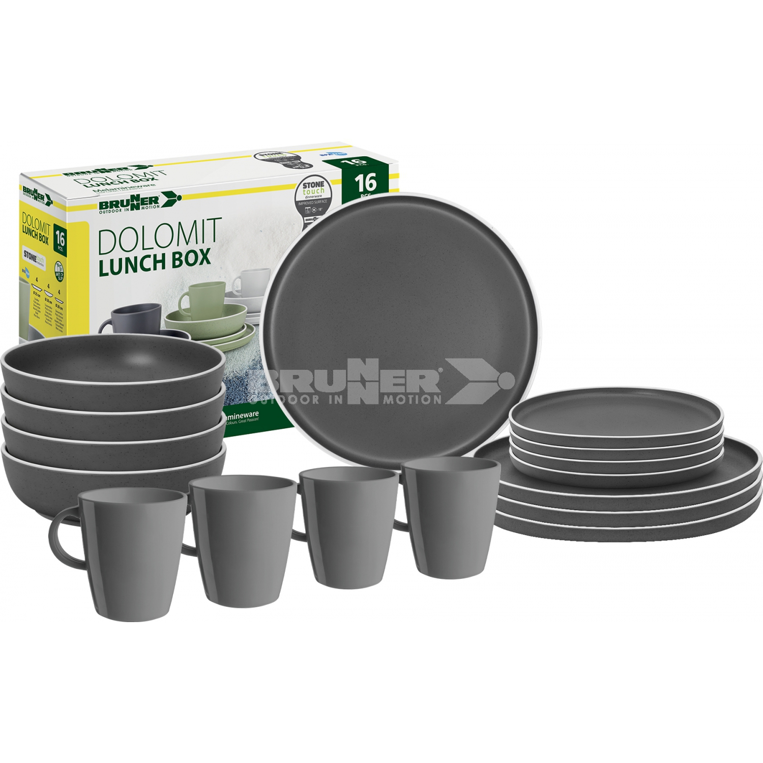 Brunner Lunch Box Dolomit Grau