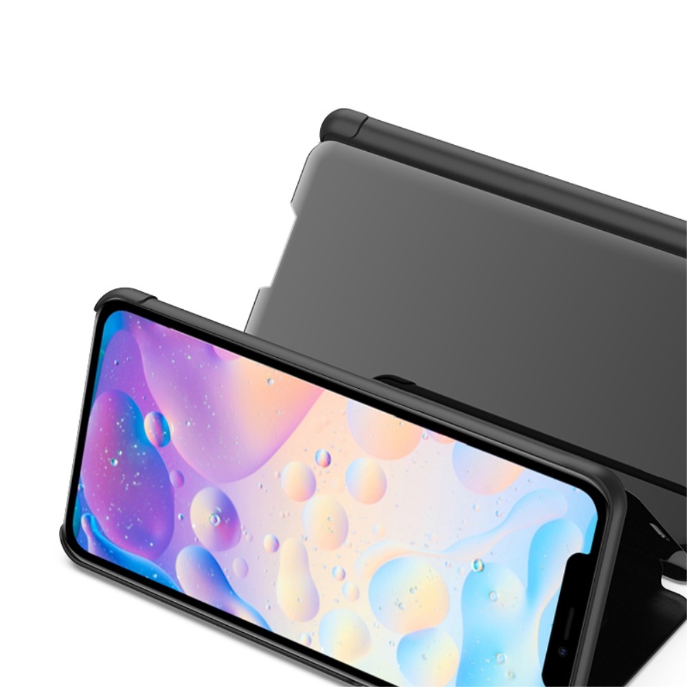 iPhone 12 / iPhone 12 Pro Clear View Cover Hülle - Schwarz