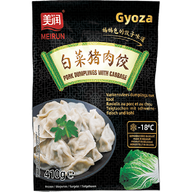 Meirun Bevroren Varkensvlees Dumplings met Kool 410g