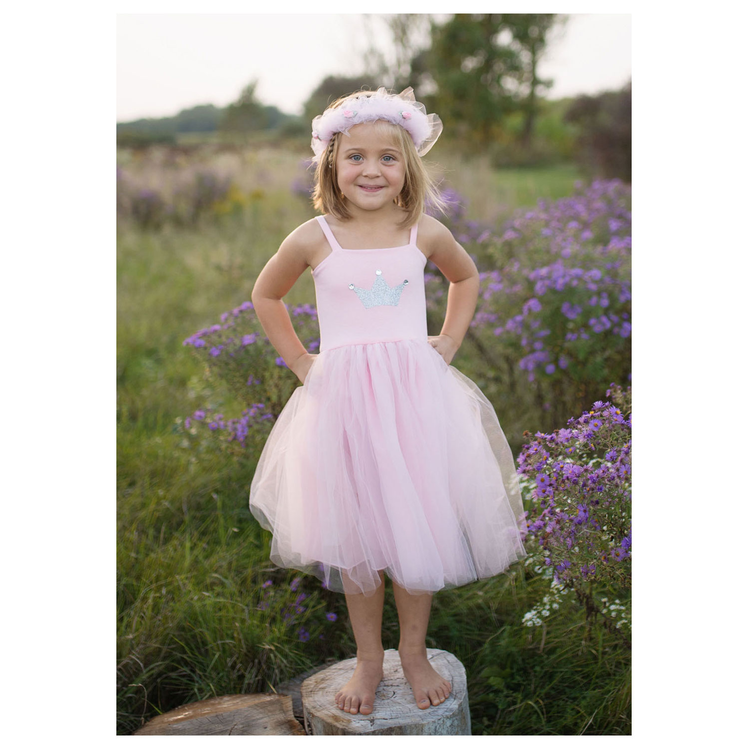 Verkleedjurk Prinses Roze, 5-6 jaar