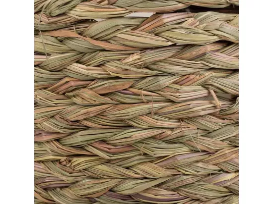 Panier en corde tressée marron d24x14h