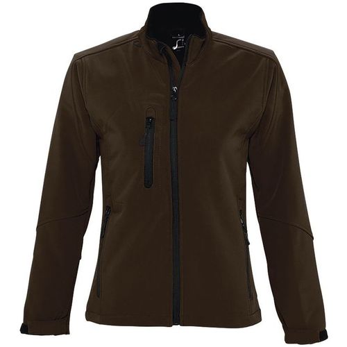 Sols - ROXY - Chaqueta Softshell de Mujer con Cremallera Marrón
