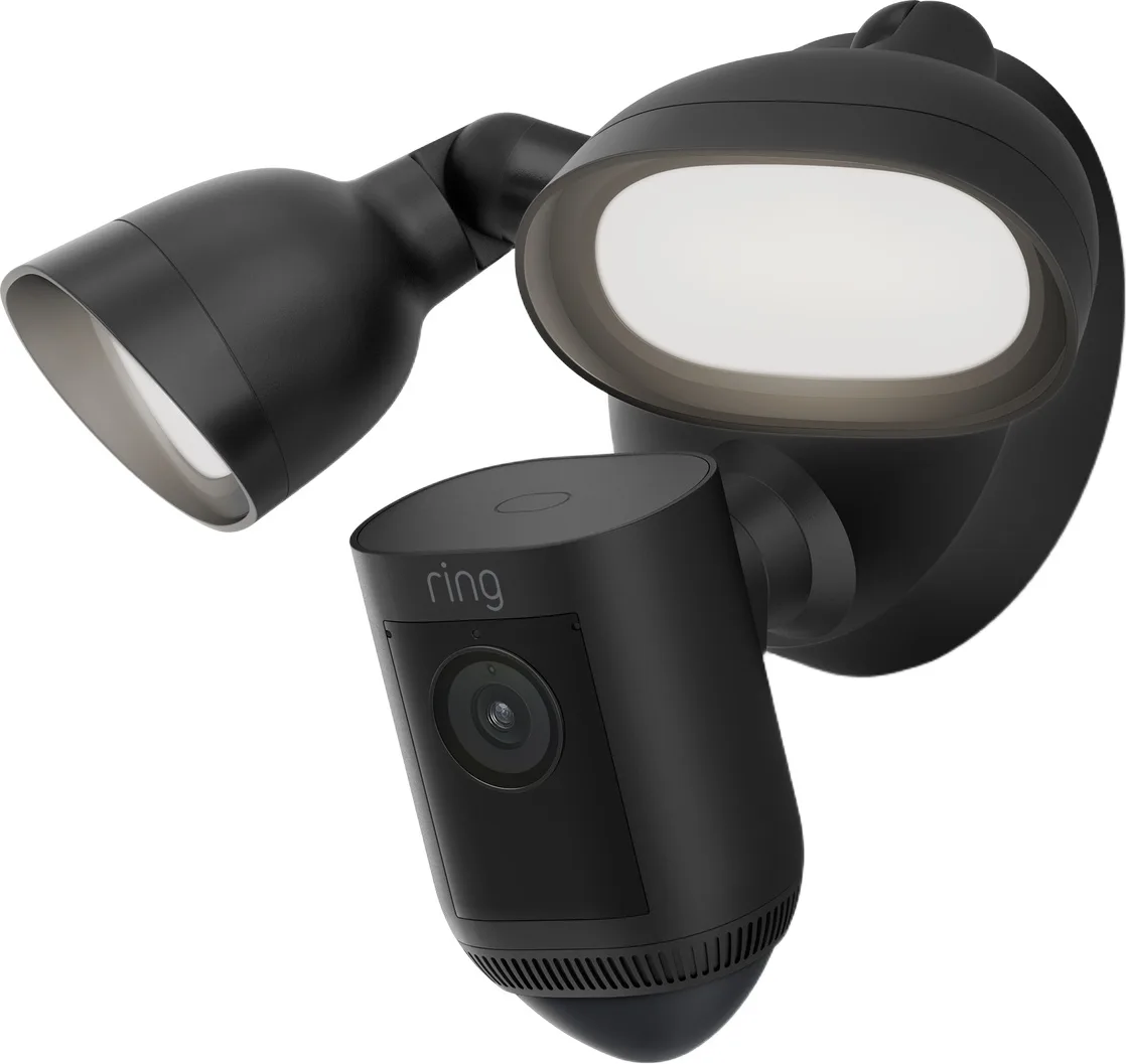 Ring Floodlight Cam Wired Pro Noir Caméra de surveillance