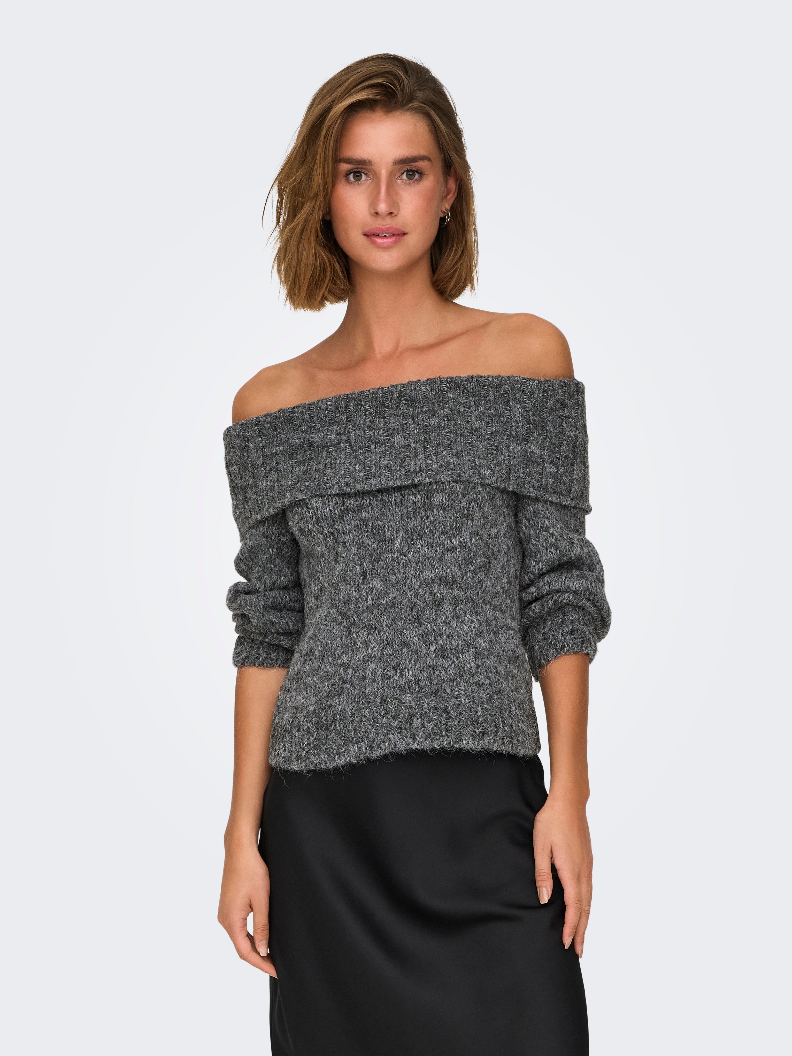 ONLMARIE Strickpullover Medium Grey Melange
