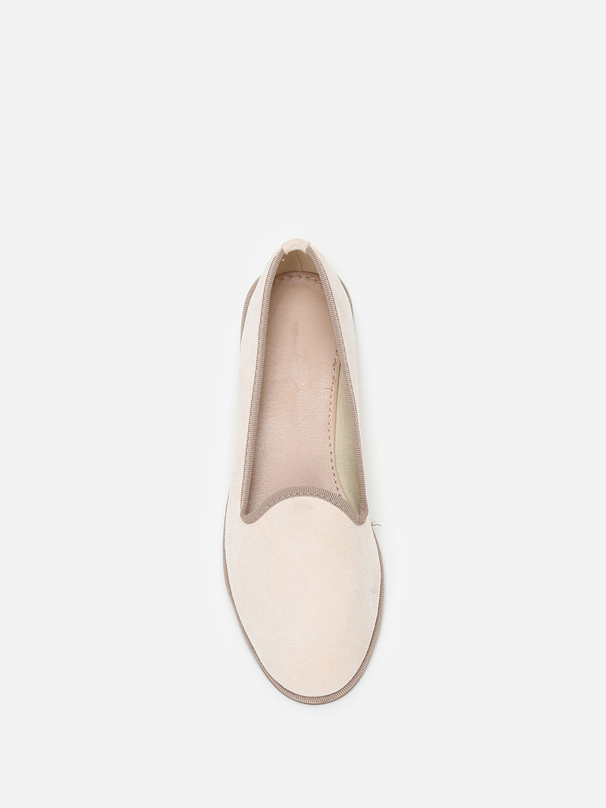 Slippers en suédine- Beige