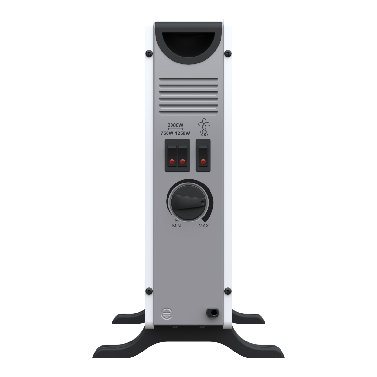 Auronic 2000 watt convectorkachel - White