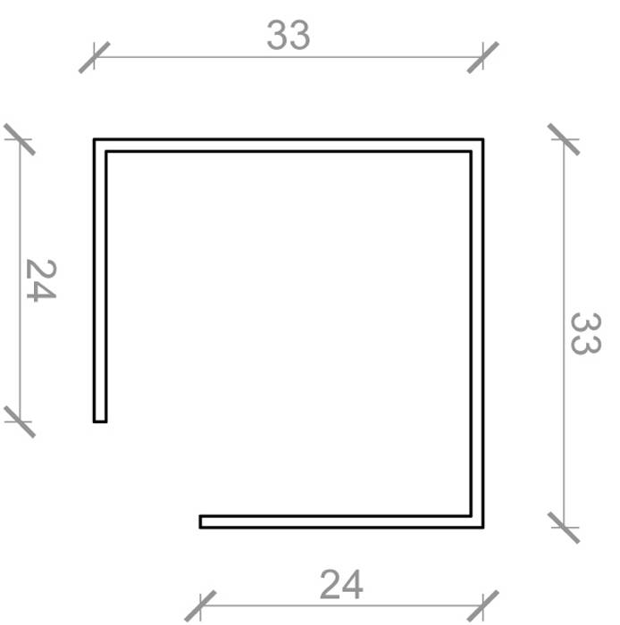 Samlemuffe 25 x 25 x 60 mm