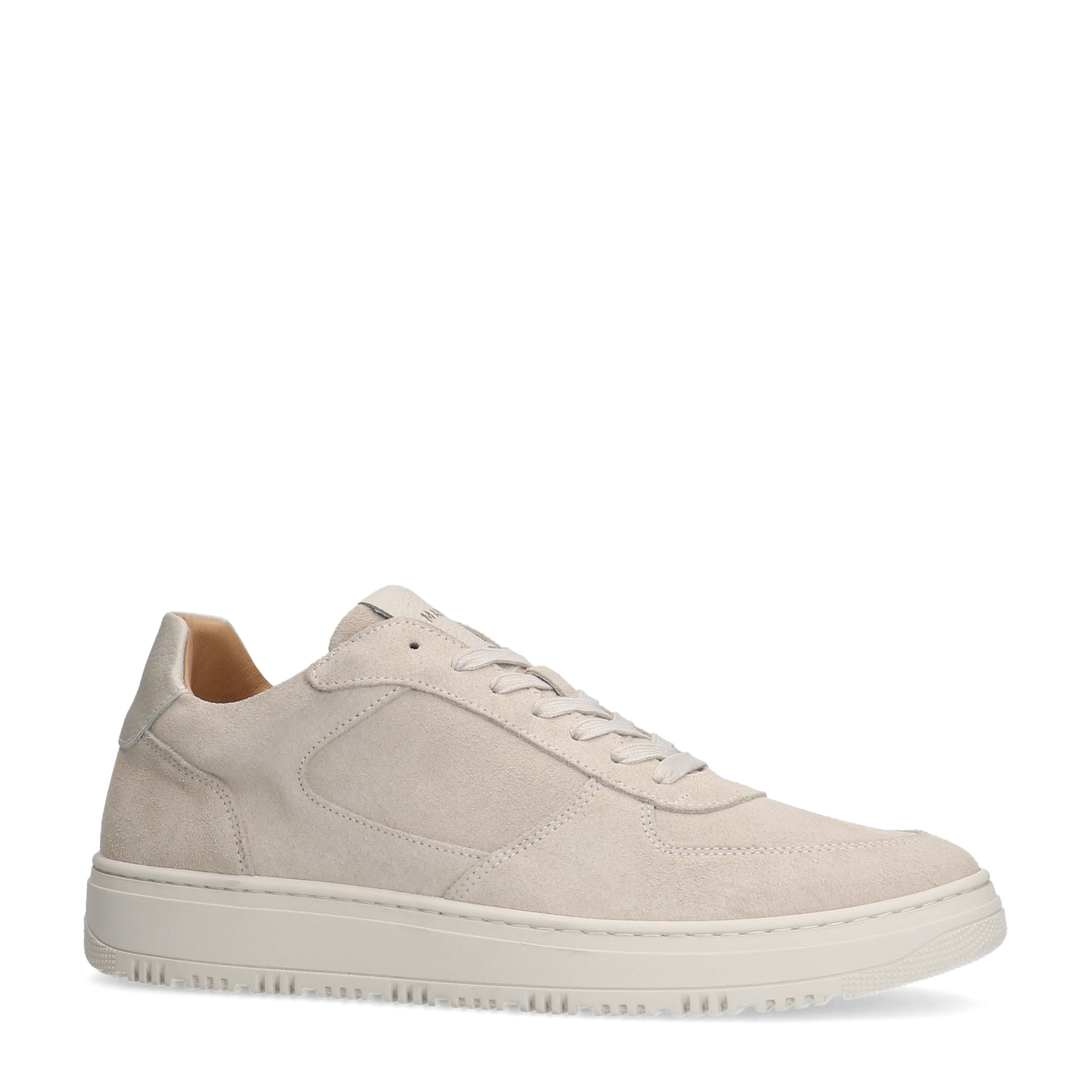 Licht grijze suède sneakers