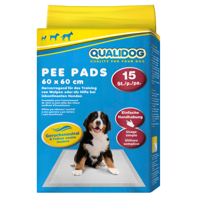 QUALIDOG Puppy Pee Pads geruchslos 15Stk. 60x60cm