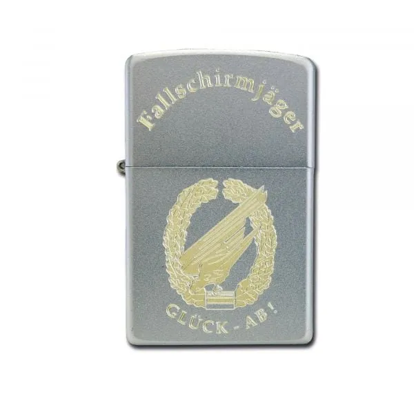 Zippo -  Zippo mit Gravur Fallschirmjäger Glück-Ab
