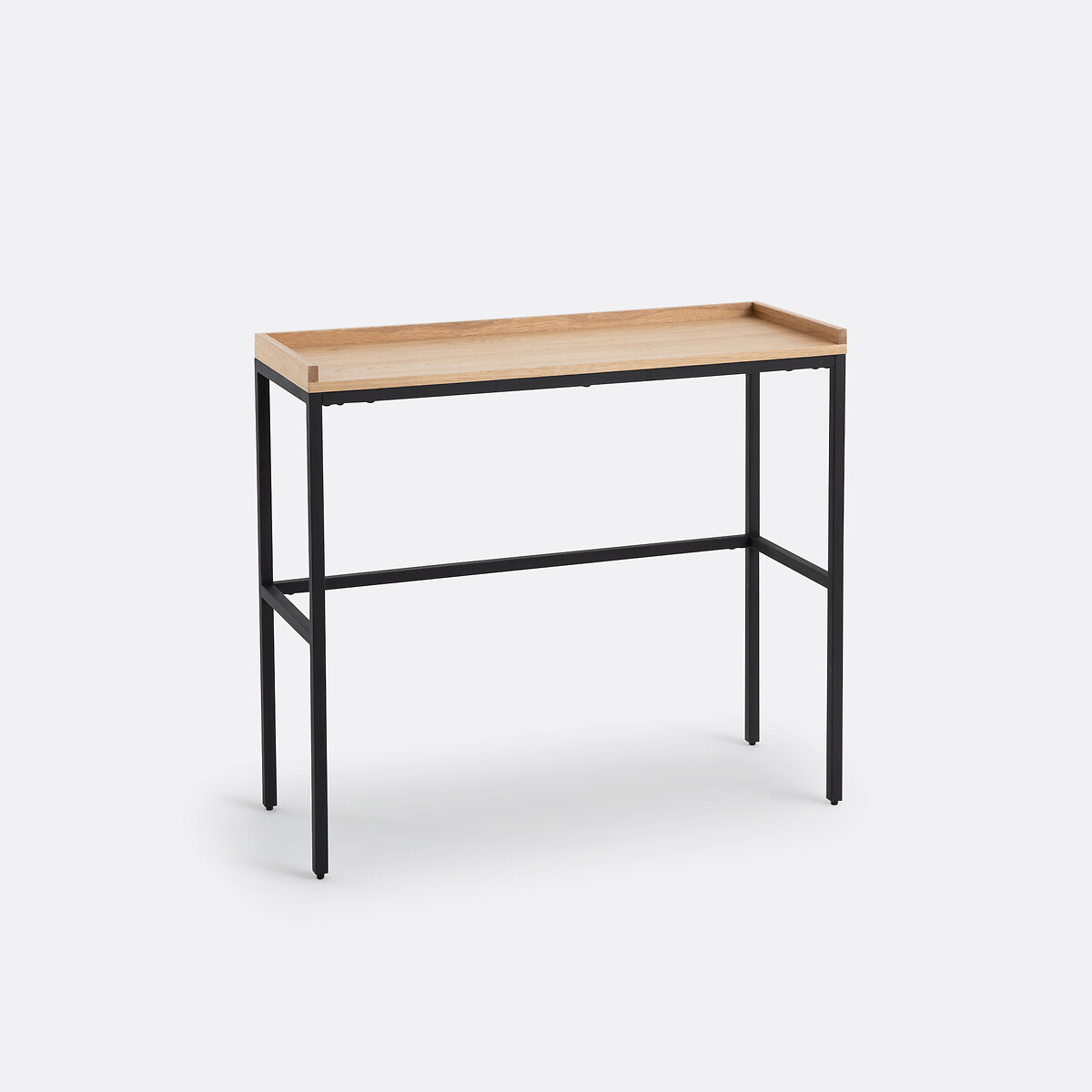 LA REDOUTE INTERIEURS<br>Mesa de parede em carvalho e aço, Volga