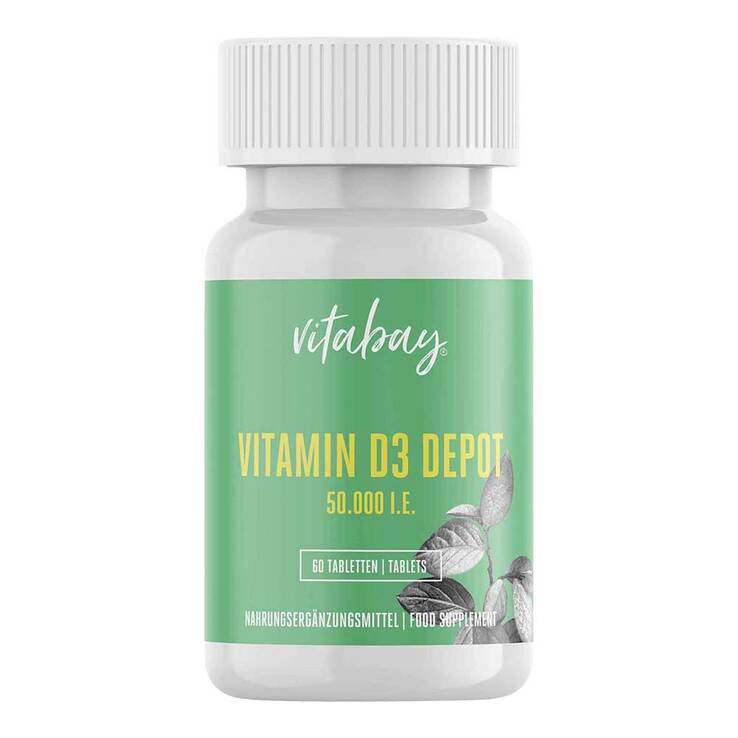 Vitamin D3 Depot 50.000 I.E. Cholecalciferol Tabletten , 60 St
