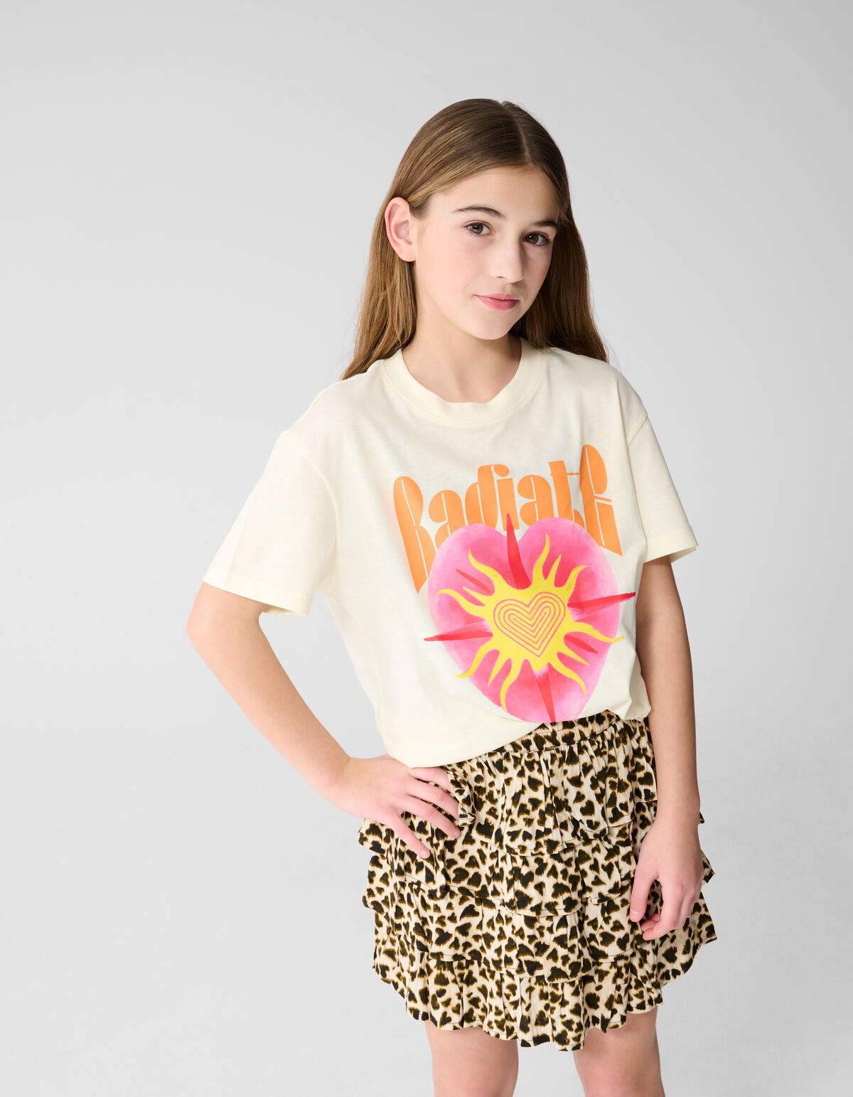 Radiate Artwork T-shirt Wit