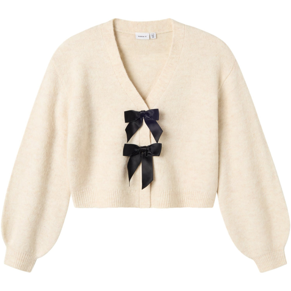 Køb Name It Jet Stream Black Bow Nkfrina Ls Strik Card
