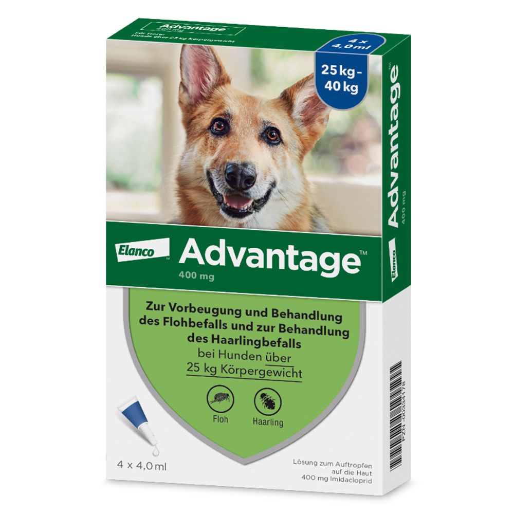 Advantage® 400 mg Spot-On für Hunde 25 - 40 kg