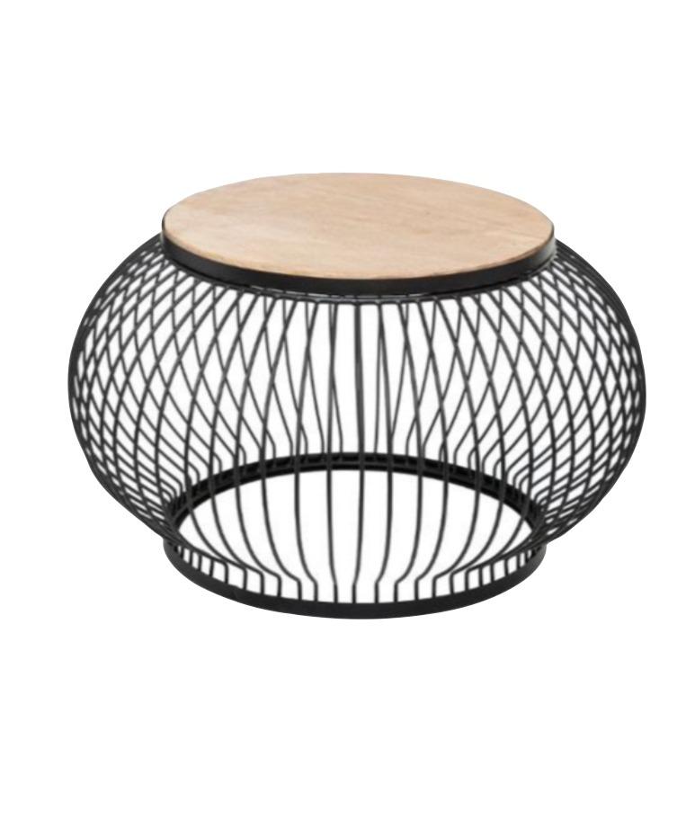 TABLE BASSE ESTHER D.57.5X33.5CM