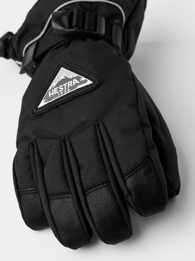 Hestra Kids' Skare CZone 5 Finger Black