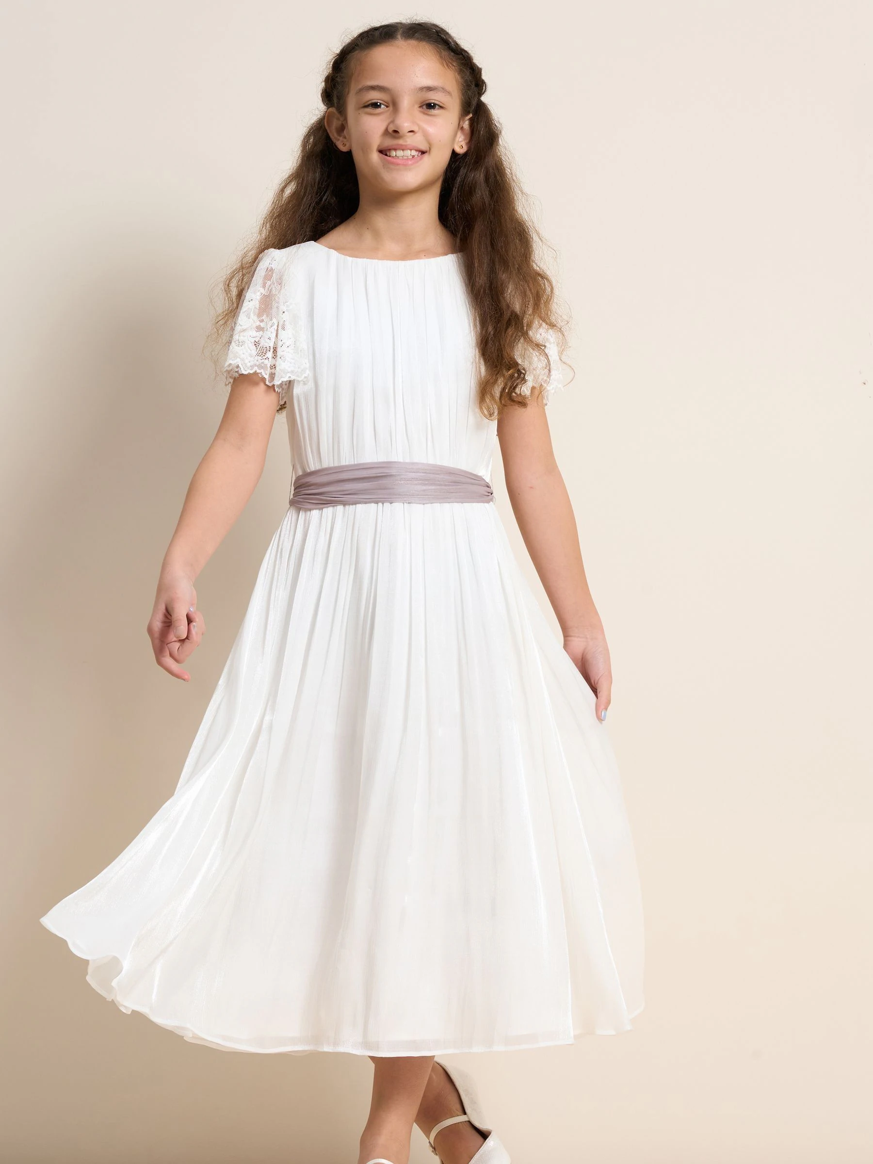 Angel & Rocket Aria maxi-jurk met kanten mouwen