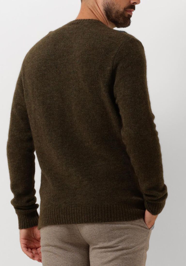 donkergroene forét trui alpine knit