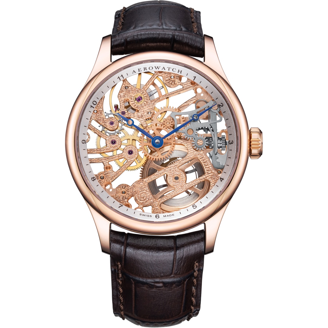 Aerowatch Renaissance Classic Skeleton Rosé
