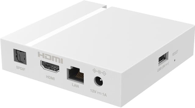 Strong Leap S3+V2 Google TV Box 4K UHD streaming-enhed (hvid)