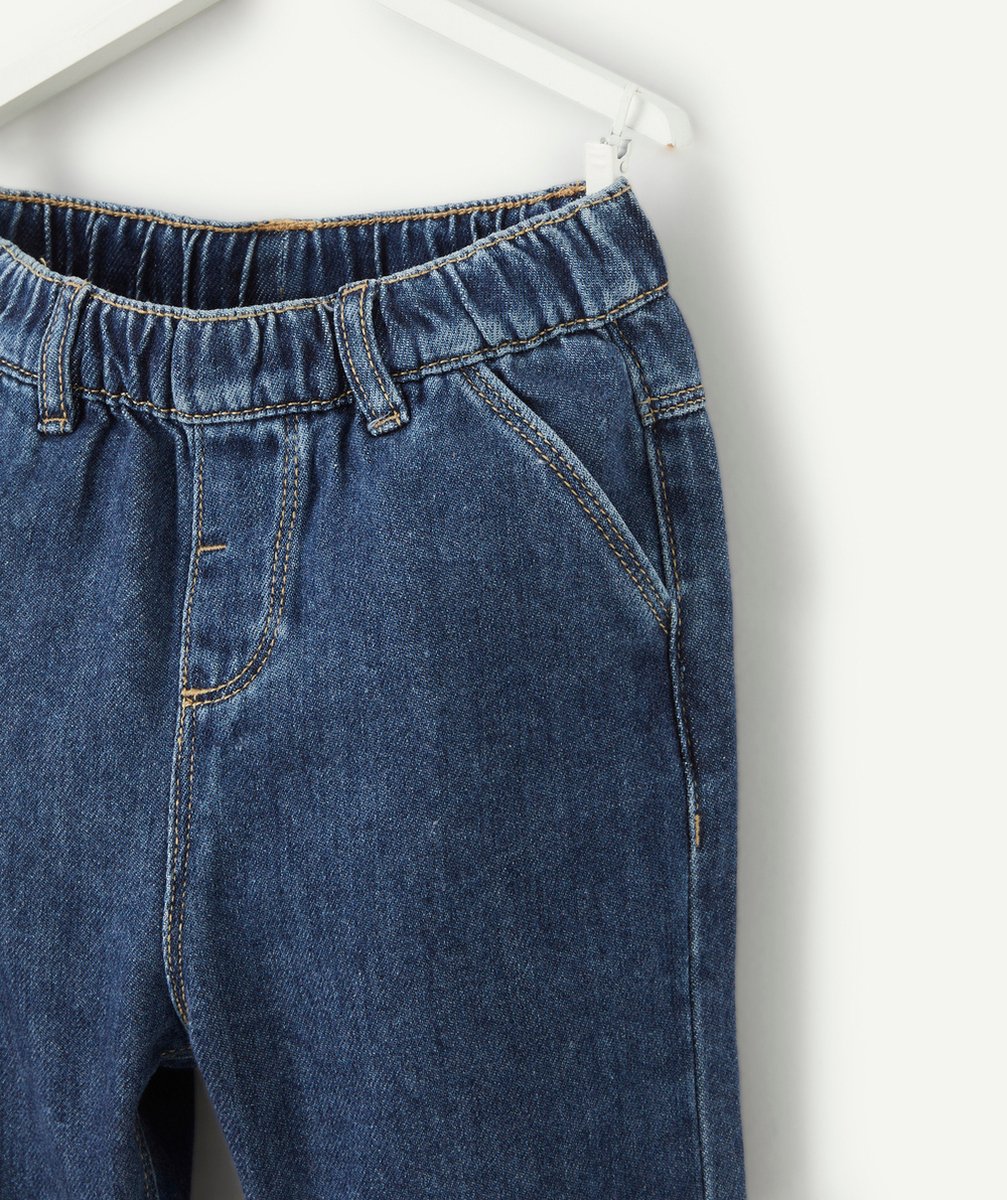 PANTALON RELAX BÉBÉ GARÇON BLEU EN DENIM LOW IMPACT