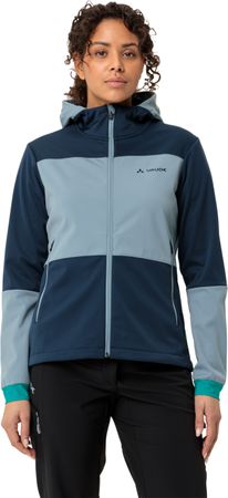 QIMSA Damen-Softshelljacke  dark sea  44