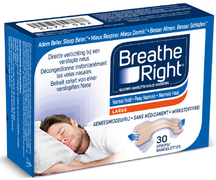 Breathe Right Neusstrips Normale Huid - Large 30ST