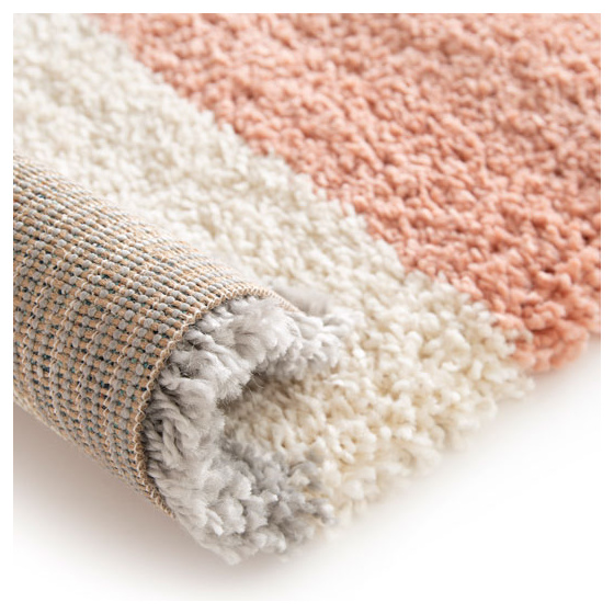Tapis doux à poils longs - eden - triangles multicolore - 200 x 290 cm