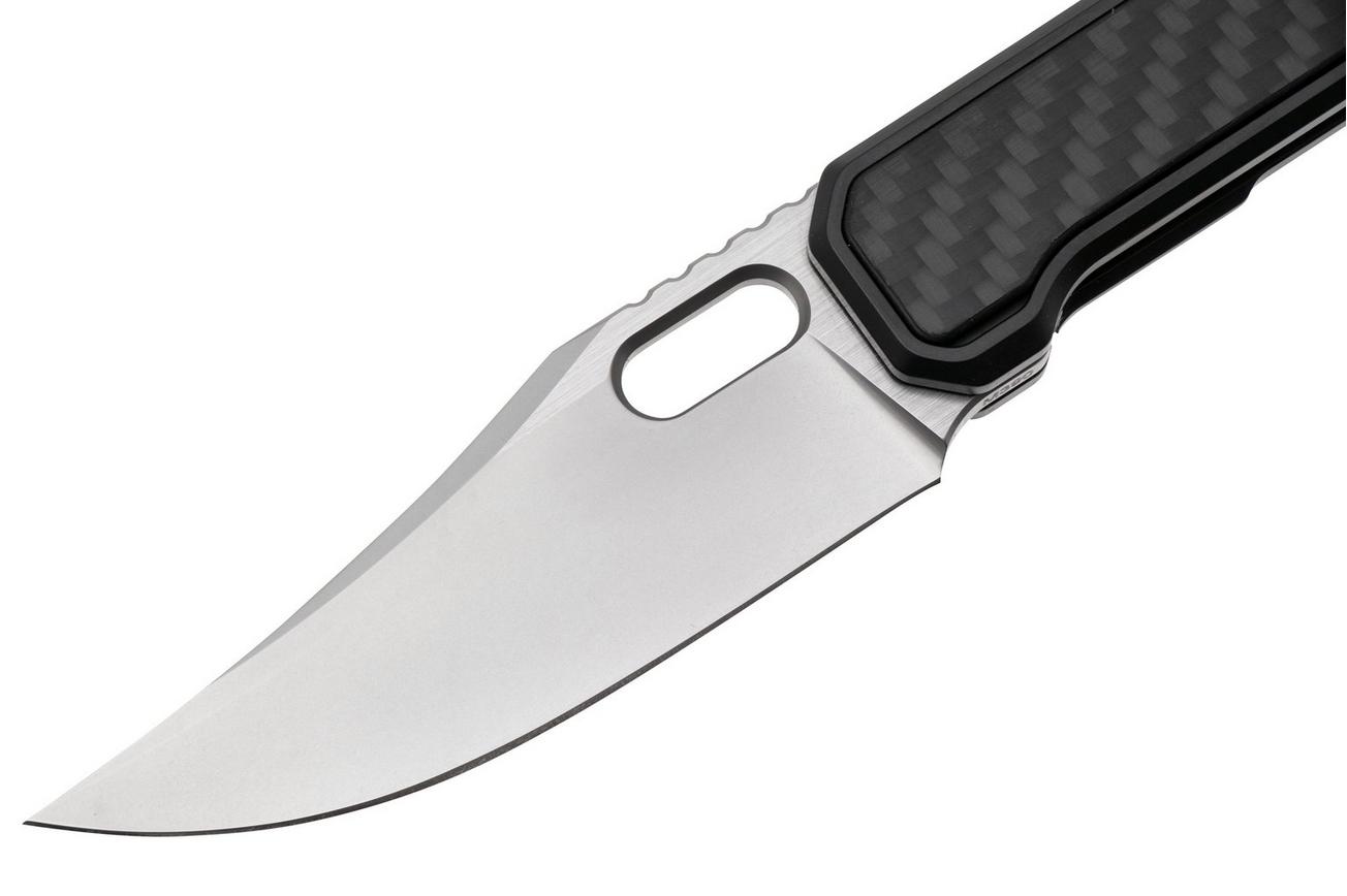NOC Knives MT-30 MT-3010 Bead Blasted M390, Carbon Fiber Inlays, zakmes