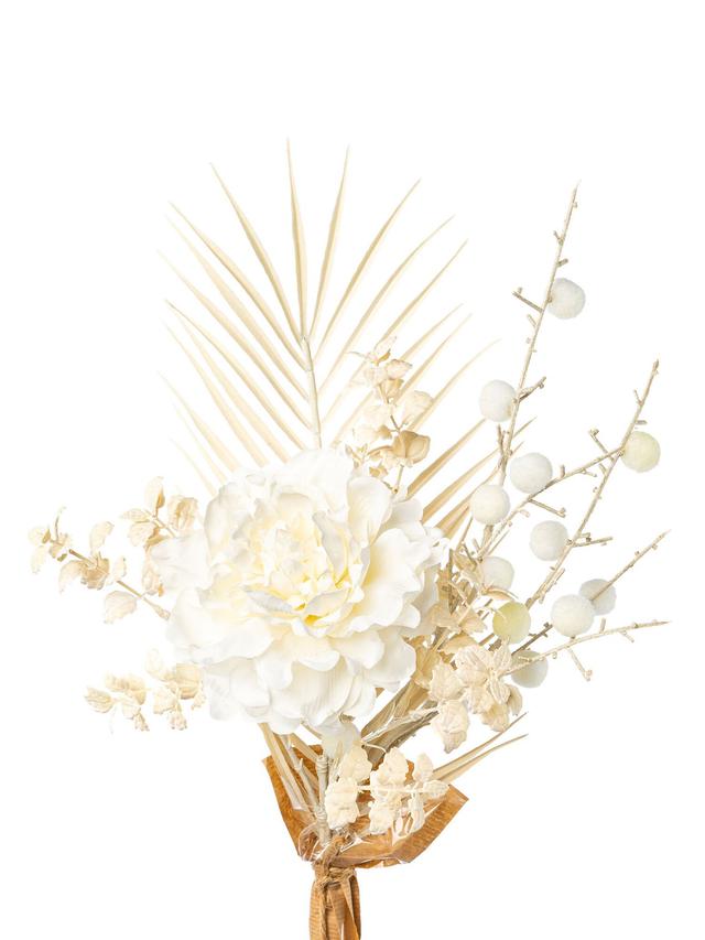Peonien-Mix-Bouquet in Trockenblumenoptik, 58 cm