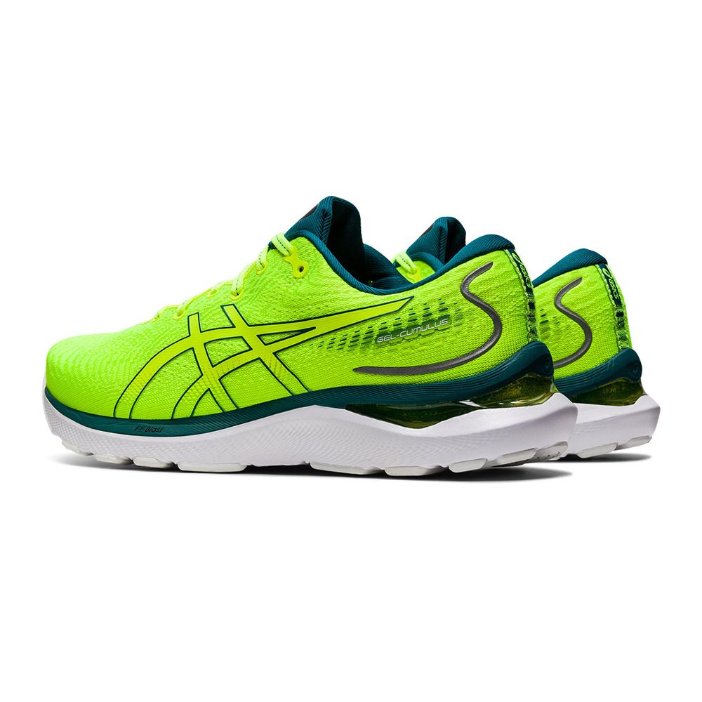 Asics GEL-CUMULUS 24 - Chaussures running Homme safety yellow/velvet pine