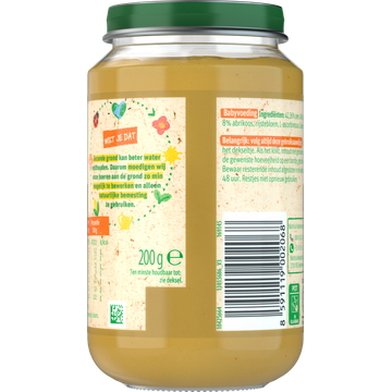 Olvarit Peer Appel Abrikoos 6+ Maanden 200 g