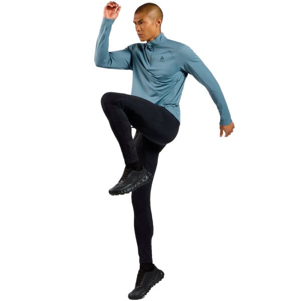 T-shirt running ODLO ESSENTIAL CERAMIWARM MID LAYER 1/2 ZIP PROVINCIAL BLUE